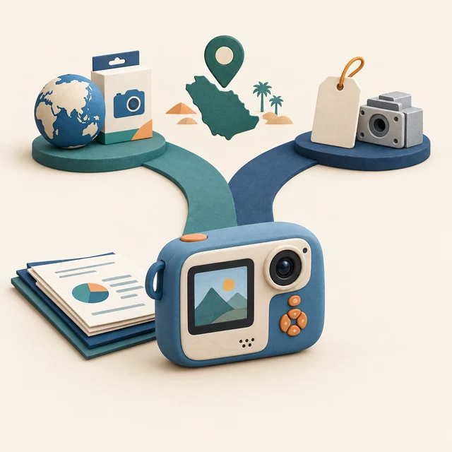 Concept learning camera with brand-distribution and OEM routes to Saudi Arabia