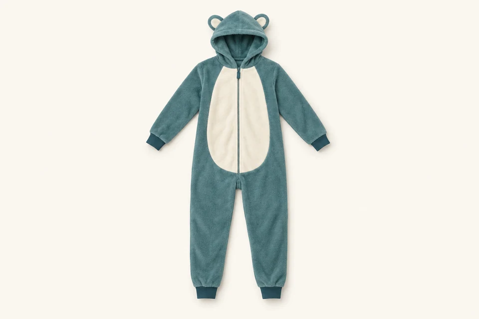 Illustration conceptuelle par IA, pas une photo du produit: COSUSKET Snug Fit Unisex Adult Onesie Pajamas, Flannel Cosplay Animal One Piece Halloween Costume Sleepwear Homewear