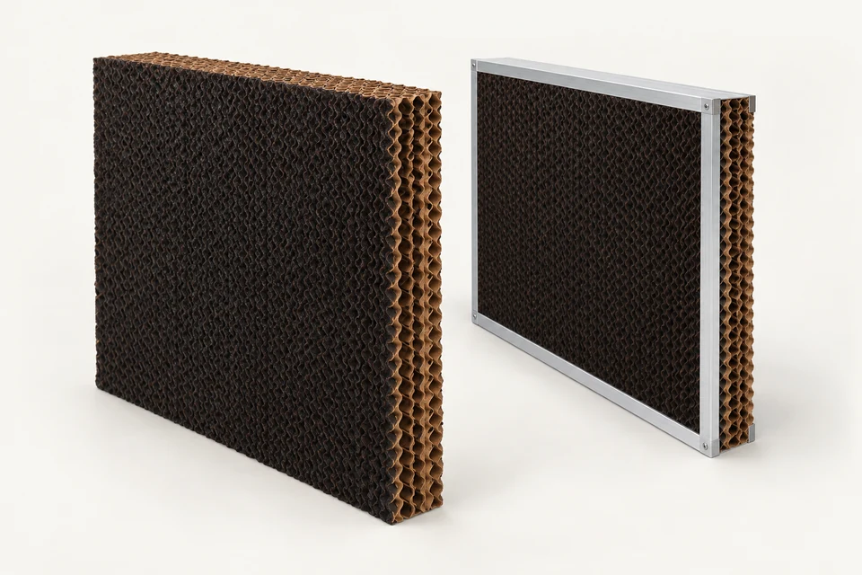 Chicken House Ventilation Cooling System Black/Brown Coating Cooling Pad — New Zealand — AI-generated product illustration