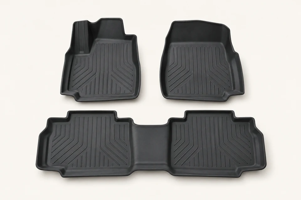 Custom-fit all-weather TPE floor liners for top-selling US truck and SUV models — United States — AI生成の製品イメージ
