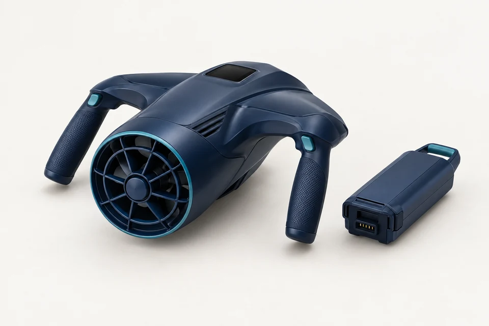 Sublue Vapor / Vapor Pro Jet Underwater Scooter — United Arab Emirates — AI-generated product illustration