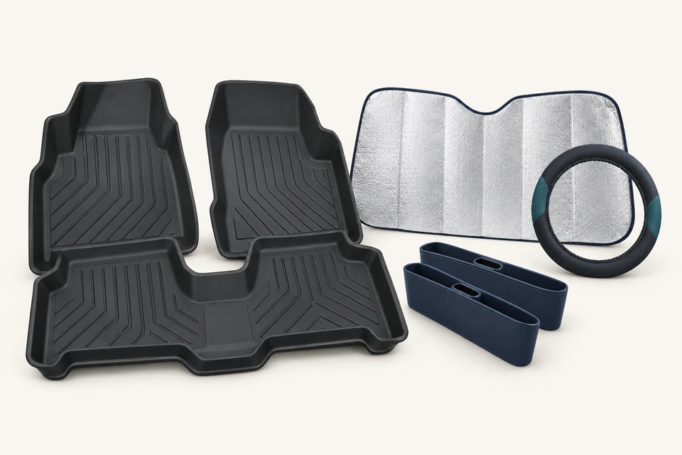 AI-generated concept illustration — not a product photograph: Car interior accessories — Opportunities in United States