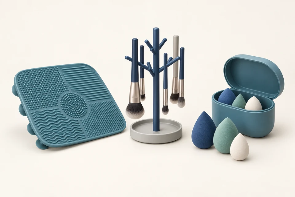 AI-generated concept illustration — not a product photograph: Makeup tools — Opportunities in Philippines