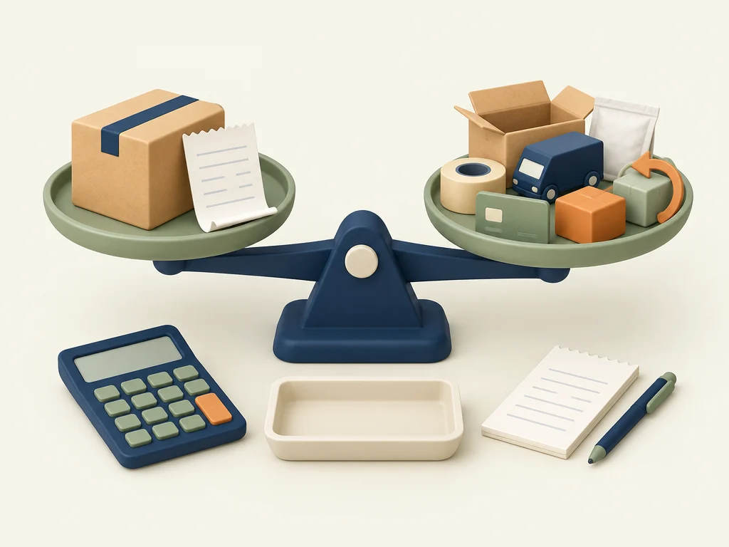Comparing a sale with its order costs before calling the remainder profit.