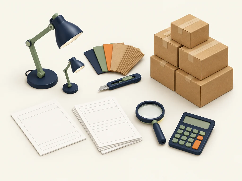 Samples, packaging, initial stock and preparation costs.