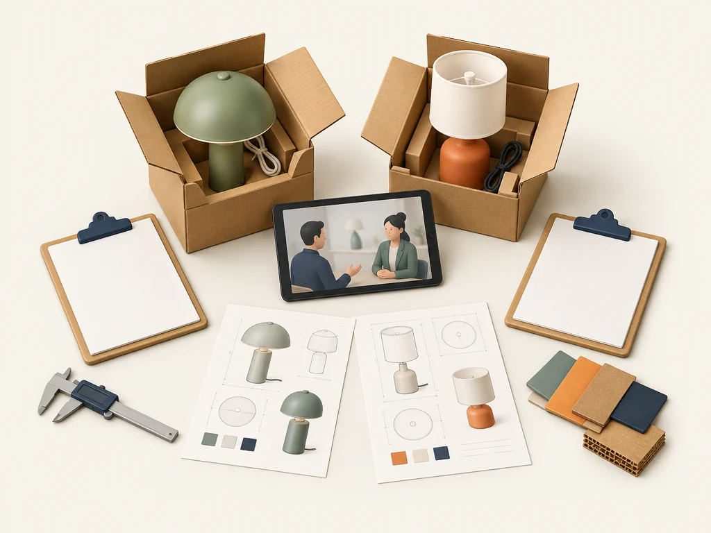 Starting with supplier conversations, samples and quotations.