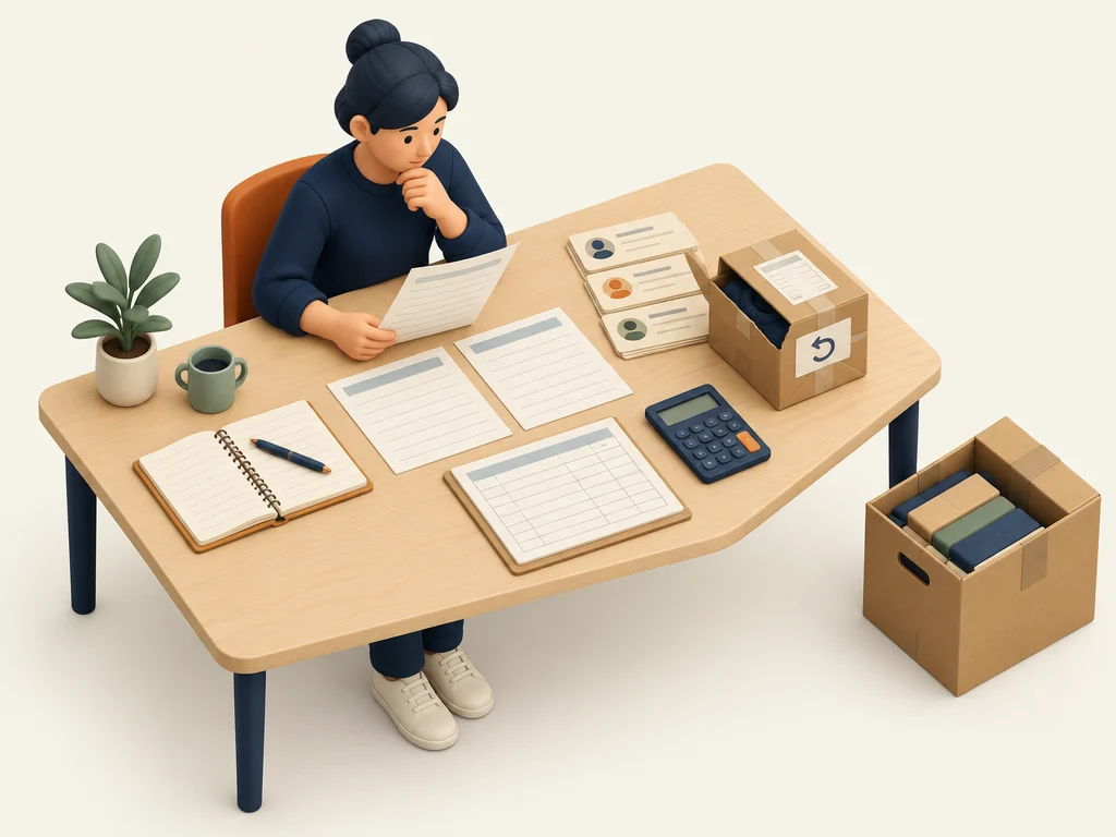 A fictional buyer reviews actual costs, returns and customer feedback.