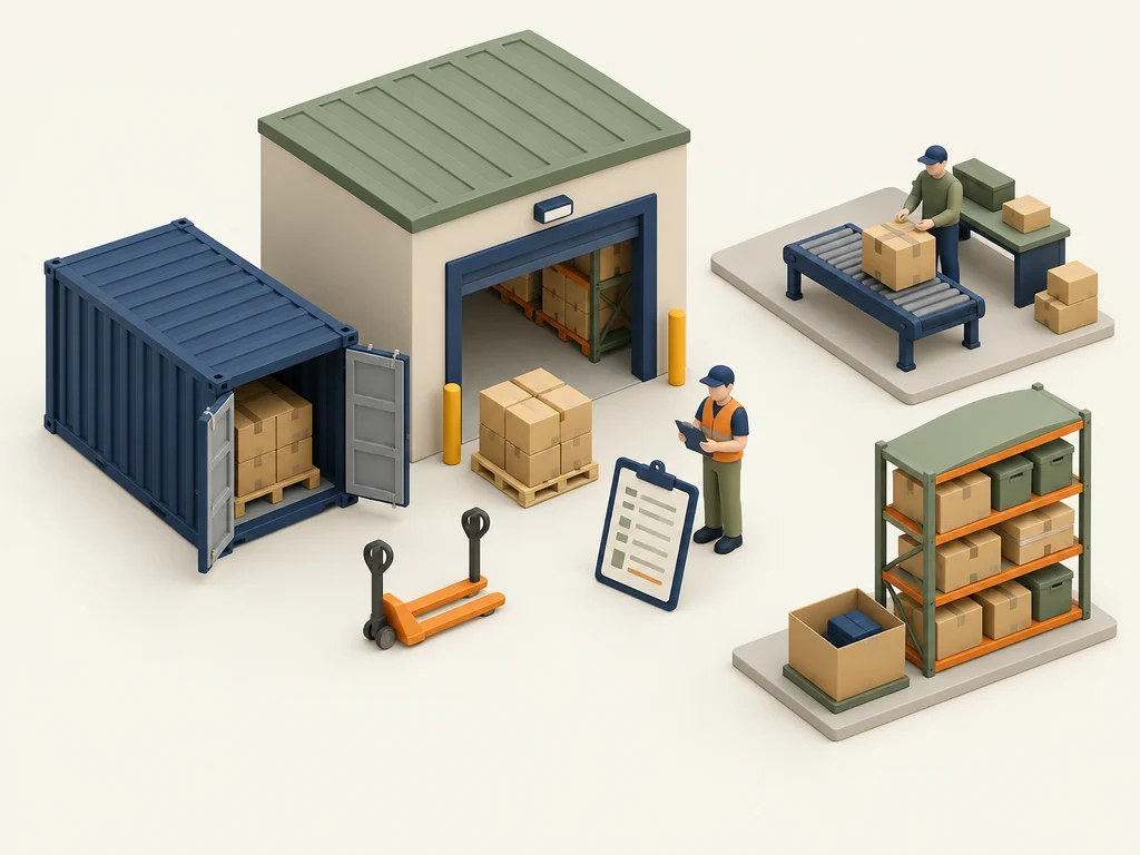 Planning shipment, receiving and local stock arrangements.