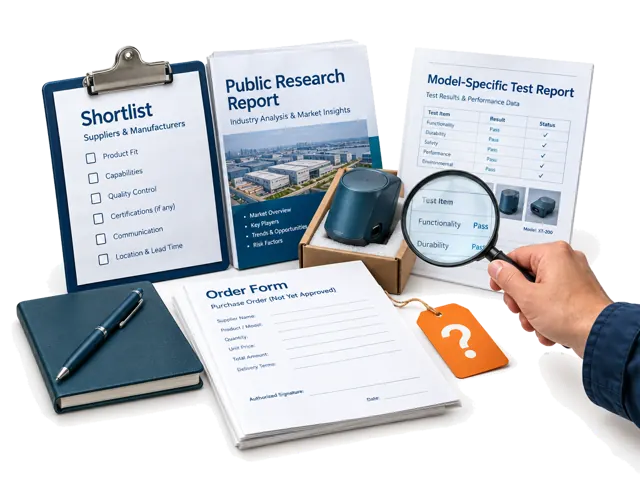 Use directory discovery and current research to identify questions for independent document and product checks before ordering or paying.