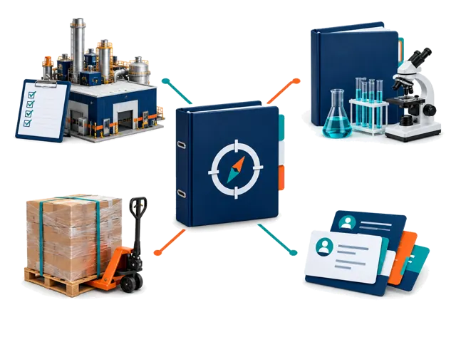 Conceptual illustration of an agreed coordination scope with separate independent visit, laboratory and logistics providers performing their own services.
