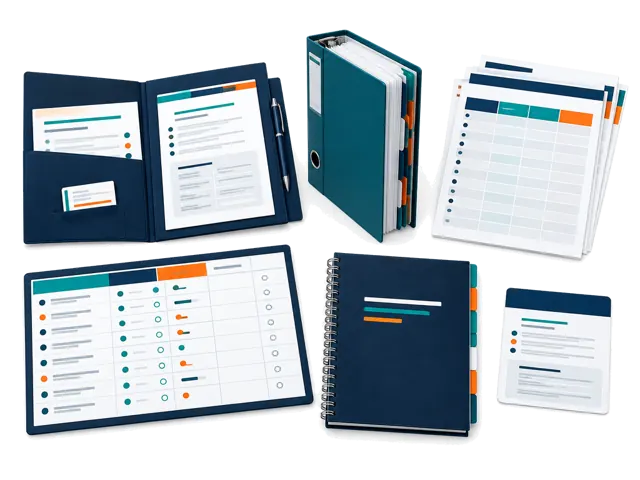 Conceptual illustration of requirements, supplier research, evidence, RFQs, samples and provider handoffs connected through written agreed deliverables.