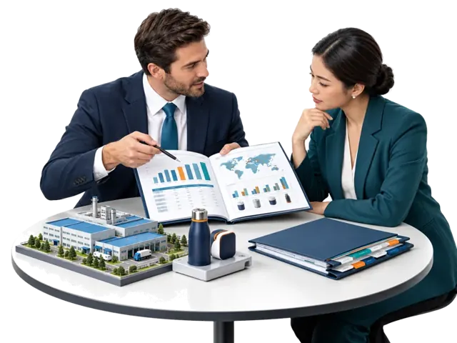 An exporter discussing destination-market prices, documentation and distributor economics using a market report.