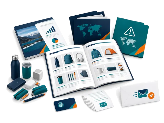 Conceptual illustration of Product Discovery: Research up to 30 companies, explore their available product ranges, and identify new sourcing opportunities. Or investigate 15 suppliers with both Company Research and Risk & Compliance reports. Includes 30 direct supplier emails. App research access is separate from managed sourcing services.