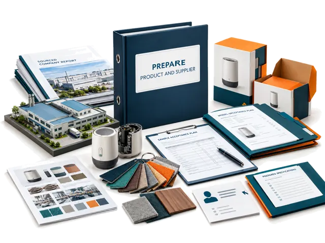 Turn a promising product and supplier contact into evidence, specifications, sample plans, documents and launch preparation.